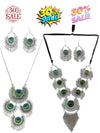 Morpankh Design Oxidised Silver Necklace
